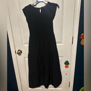 Elegant Black Midi Dress